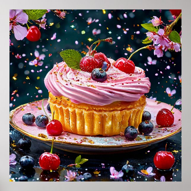 Poster Cupcake bem trabalhado (Frente)