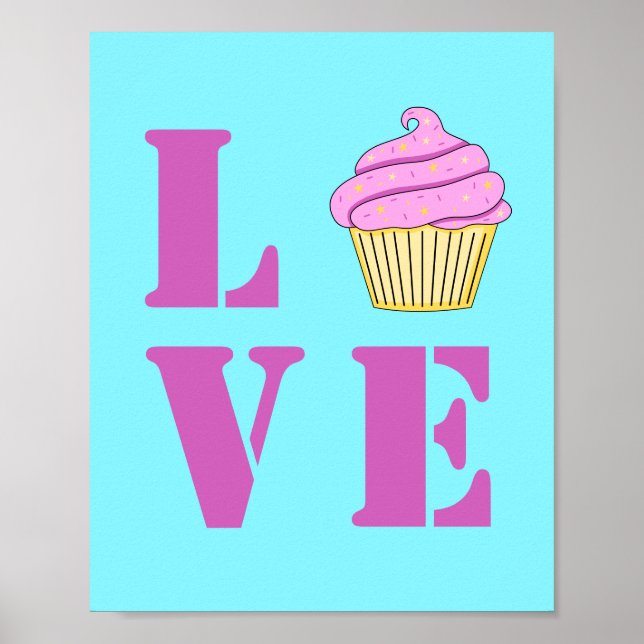 Poster Cupcake de amor (Frente)