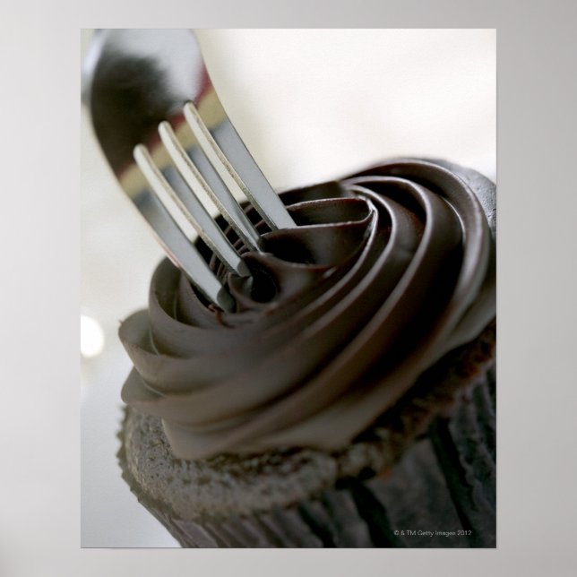 Póster Cupcake de chocolate (Frente)