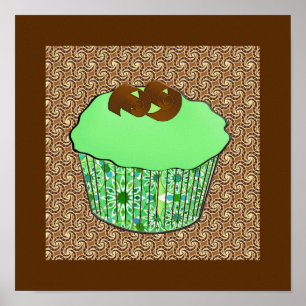 Póster Cupcake de Chocolate do Fosco da Casa da Moeda, Fu