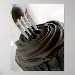 Póster Cupcake do chocolate