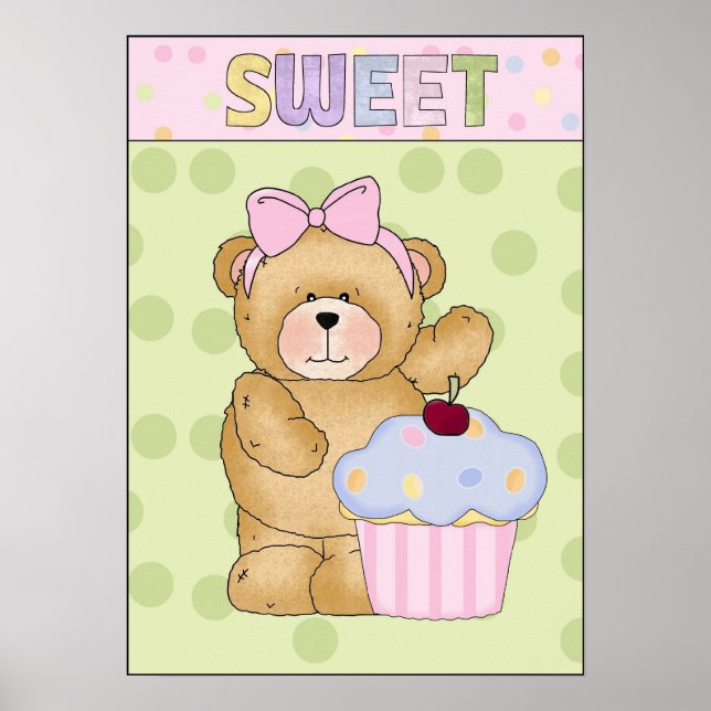 Poster Cupcake doce (Frente)