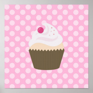 Póster Cupcake Fofo