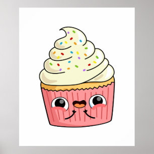 Poster Cupcake Kawaii Cute