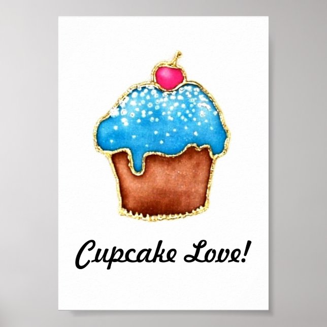 Póster Cupcake Love (Frente)