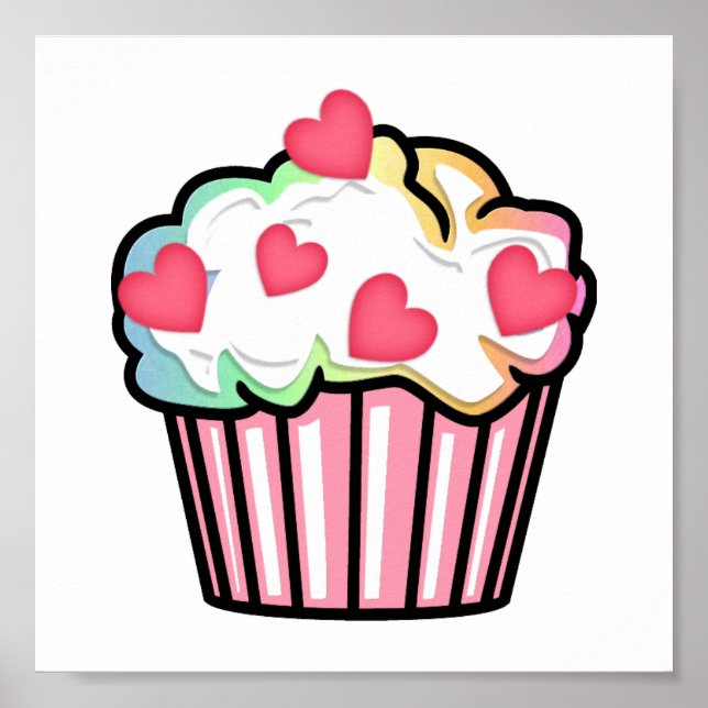 Poster Cupcake Love (Frente)