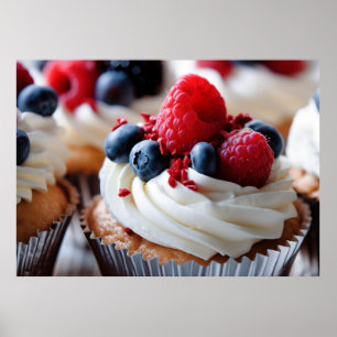 Poster Cupcake Patriótico