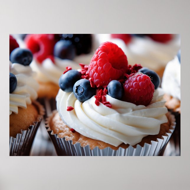 Poster Cupcake Patriótico (Frente)