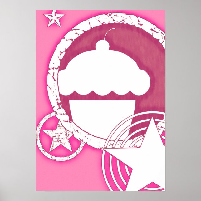 Póster cupcake punk (Frente)