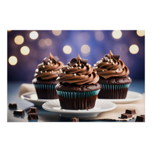 Póster Cupcakes de chocolate