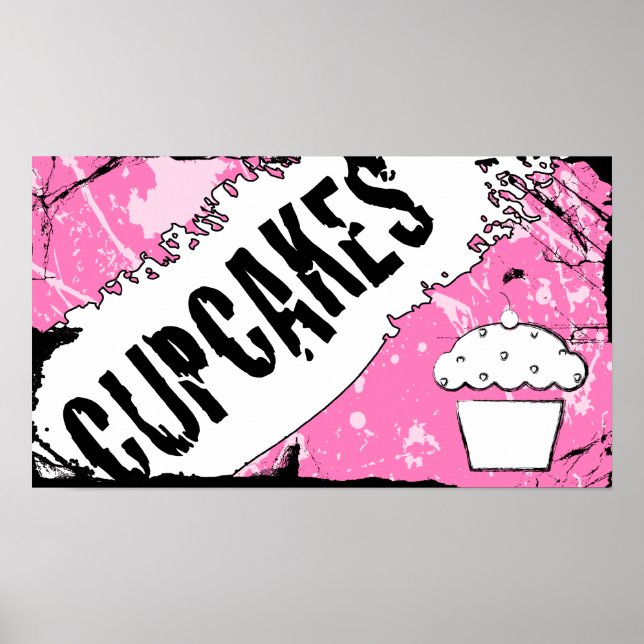 Póster cupcakes de migalhas (Frente)