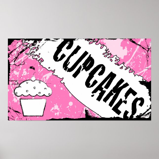 Póster cupcakes de migalhas (Frente)