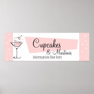Poster Cupcakes e Martinis!