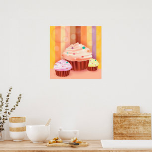 Poster Cupcakes triplos
