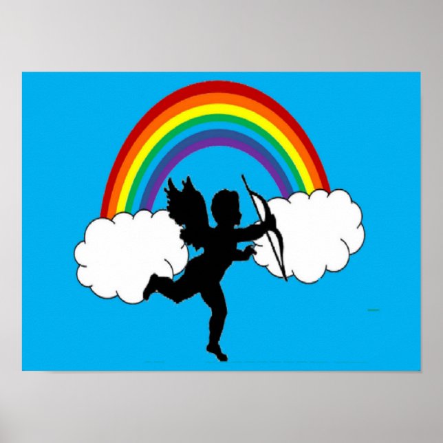 Poster Cupid Dança Com Rainbows (Frente)