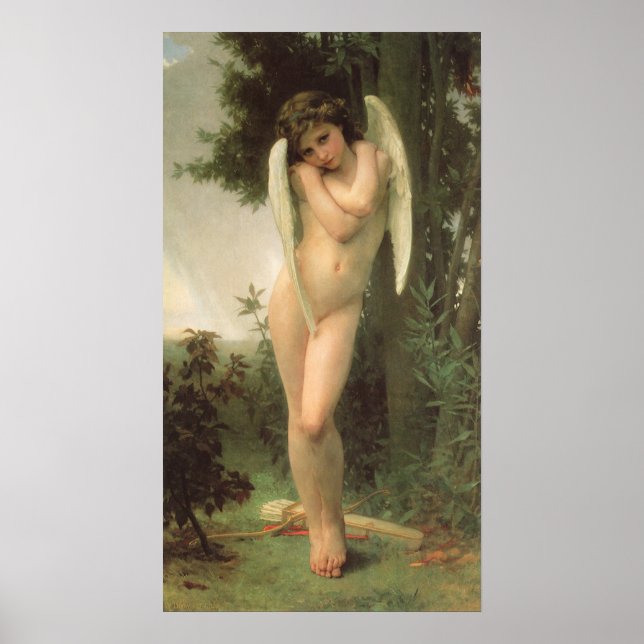 Poster Cupido (Cupidon) Angel Portrait de Bouguereau (Frente)