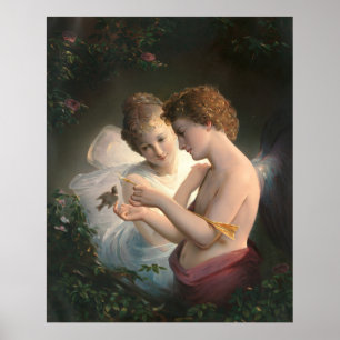 Poster Cupido e Psiquê, Louis Prang