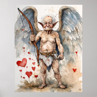 Poster Cupido Idoso