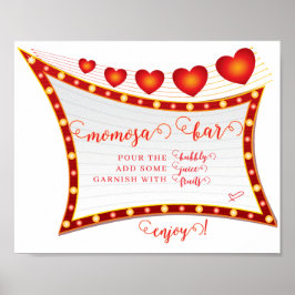 Poster Cupid's Secret Valentine Baby Shower Momosa Bar