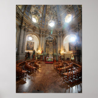 Poster Cúpula Pintada, Interior da Capela Barroca
