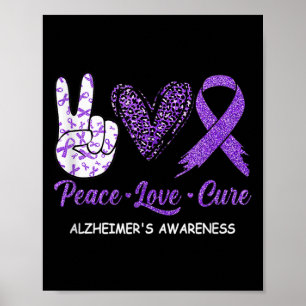 Poster Cura do Amor Faixa Amarela Alzheimerheimer Doença 