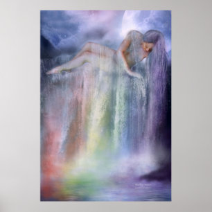 Poster cura/impressão das belas artes das águas