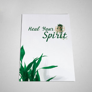 Poster Curar seu espírito, se estragar, spa