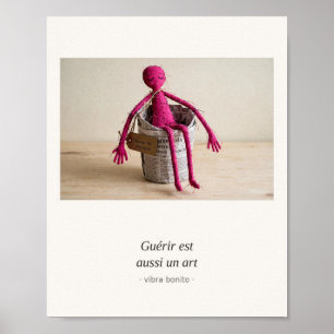 Poster Curar também é uma arte — Série Papel