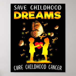 Poster Cure o Câncer Infantil Salve Sonhos Oncologia Pedi