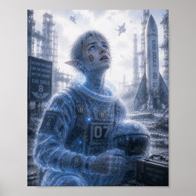 Poster Curiosidade / Astronauta / Plataforma de Lançament (Frente)