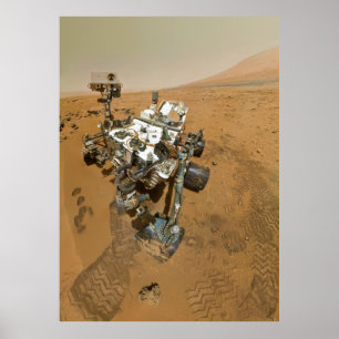 Poster Curiosidade de Marte Rover em Rocknest
