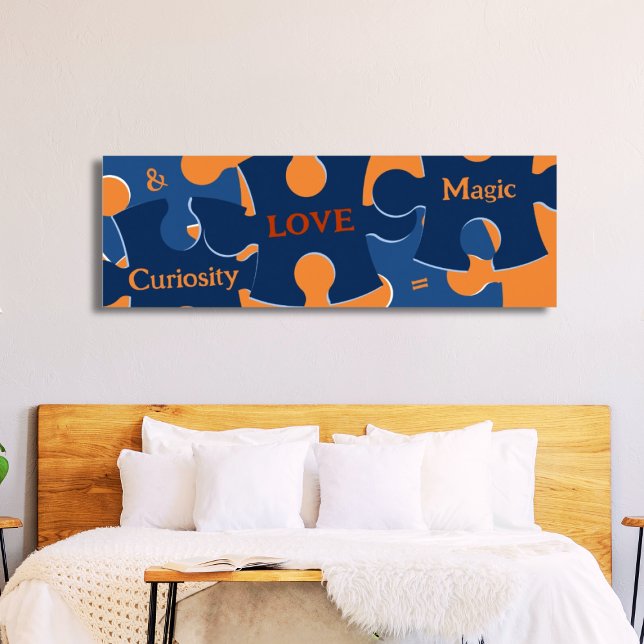 Poster Curiosidade e amor motivacionais = Quebra-cabeça m (Motivational Curiosity & LOVE = Magic Puzzle Poster)