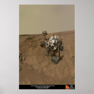 Póster Curiosity Rover no local de John Klein