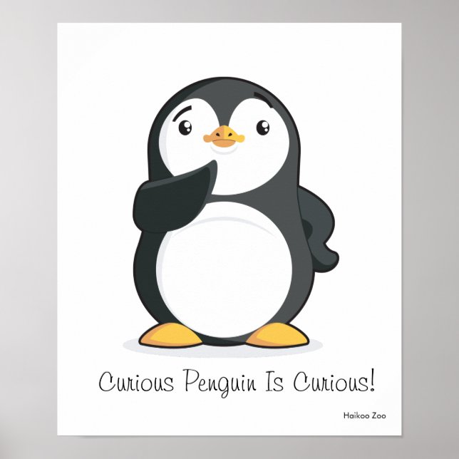 Póster Curioso Pinguim É Curioso! Pôster (Frente)