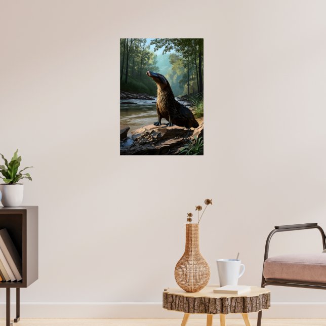 Poster Curioso Platypus do Riverbank (Sala de Estar 3)