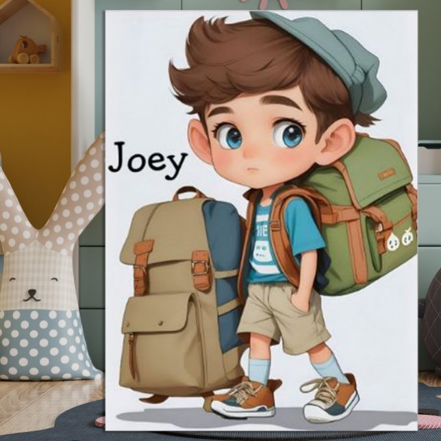 Poster Curioso Rapaz Aventura Comenta Arte AI (Criador carregado)