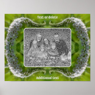 Poster Curling Wildflower Frame Crie sua própria foto