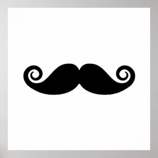 Poster Curly Mustache