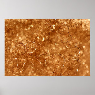 Poster currículo de fundo do ouro