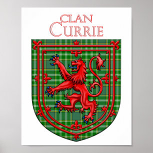 Poster Currie Tartan Scottish Xadrez Lion Rampant