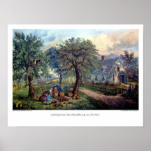 Currier & Ives: outono da Homestead Americana