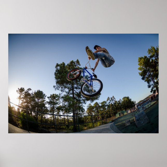 Poster Curso de bicicleta BMX pode (Frente)