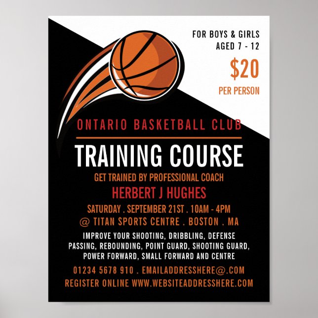Poster Curso de Formação de Basquete (Frente)