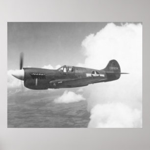 Poster Curtiss P-40E