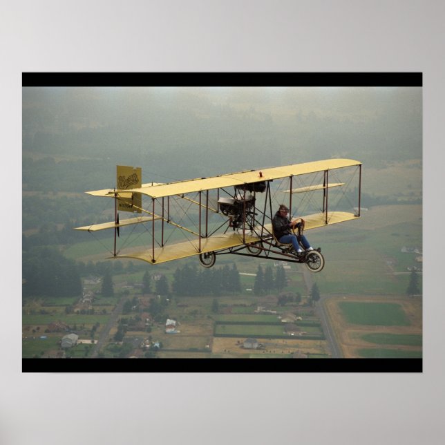 Póster Curtiss, Pusher replica, 1947_Classic Aviation (Frente)