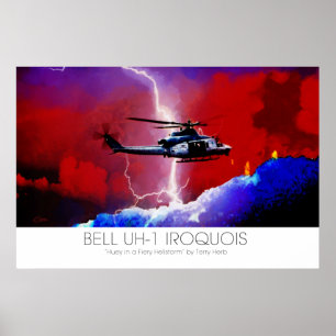 Poster Curto circuito de Huey do Iroquois de Bell UH-1