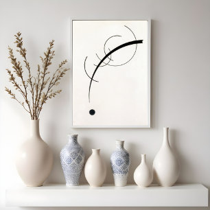 Poster Curva livre ao ponto - Vasily Kandinsky