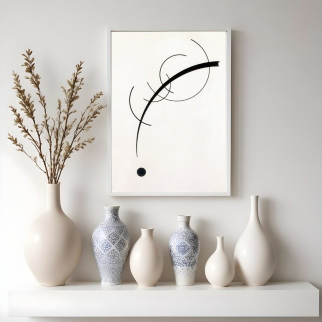 Poster Curva livre ao ponto - Vasily Kandinsky (Criador carregado)