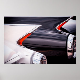 Poster Curvas 1960 do cadillac