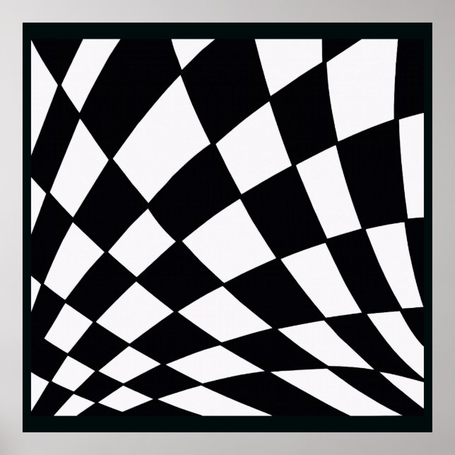 Poster Curved Grid | Modern (Frente)